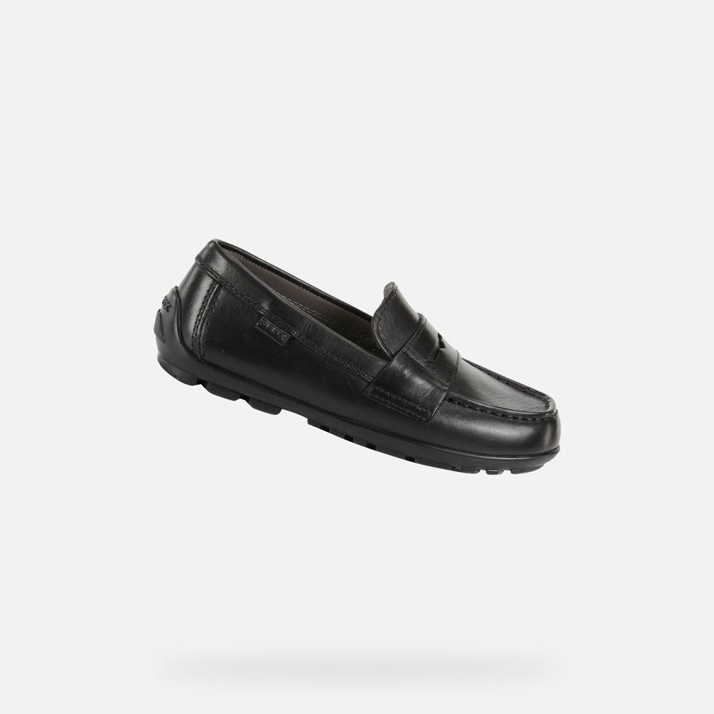 Geox Loafers Black New Fast - Geox Boys Shoes - PUQOFX823